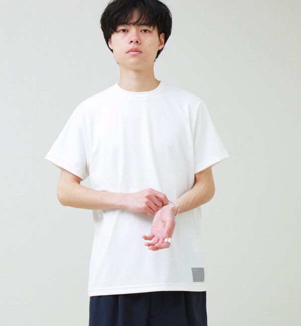 GLOSTER「【TAION / タイオン】ベーシックスポーツ UV 高反発ストレッチ カットソー」|Tシャツ・カットソー|オフホワイト