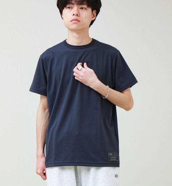 GLOSTER「【TAION / タイオン】ベーシックスポーツ UV 高反発ストレッチ カットソー」|Tシャツ・カットソー|ダークネイビー