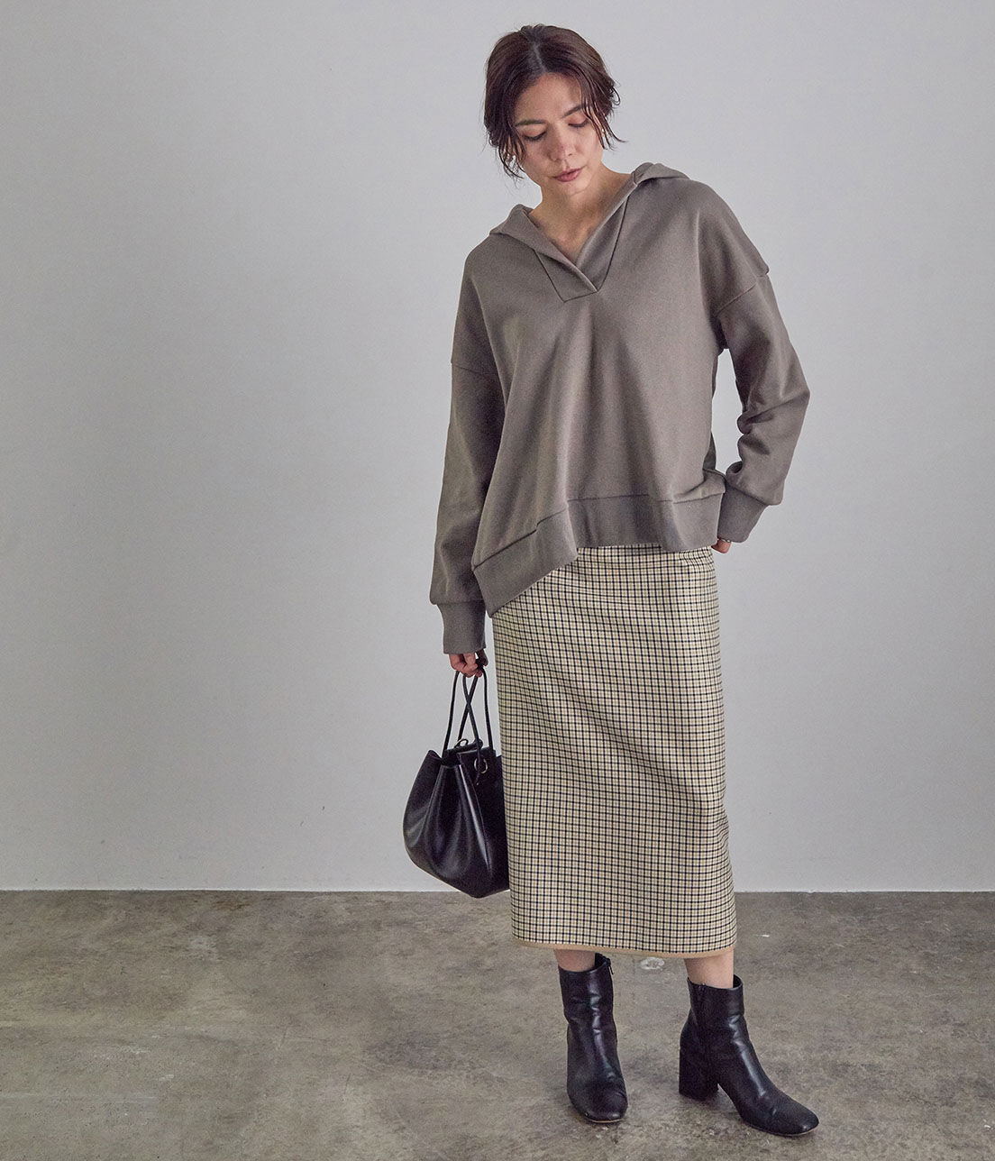 SALON adam et rope'「スキッパー裏毛フードパーカー」|パーカー|