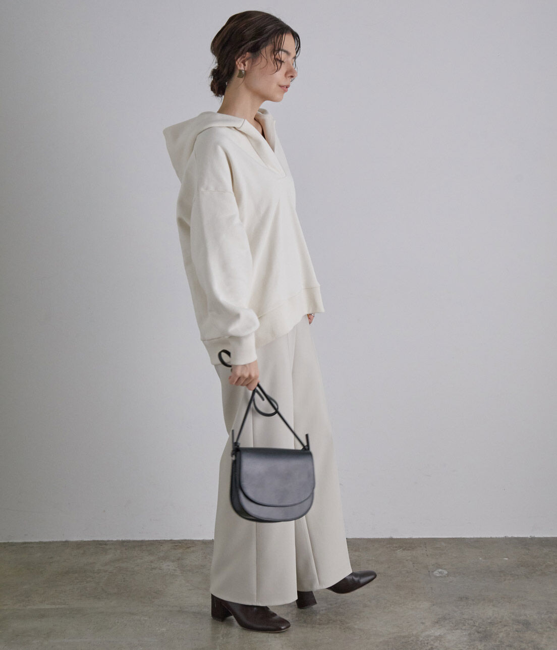 SALON adam et rope'「スキッパー裏毛フードパーカー」|パーカー|