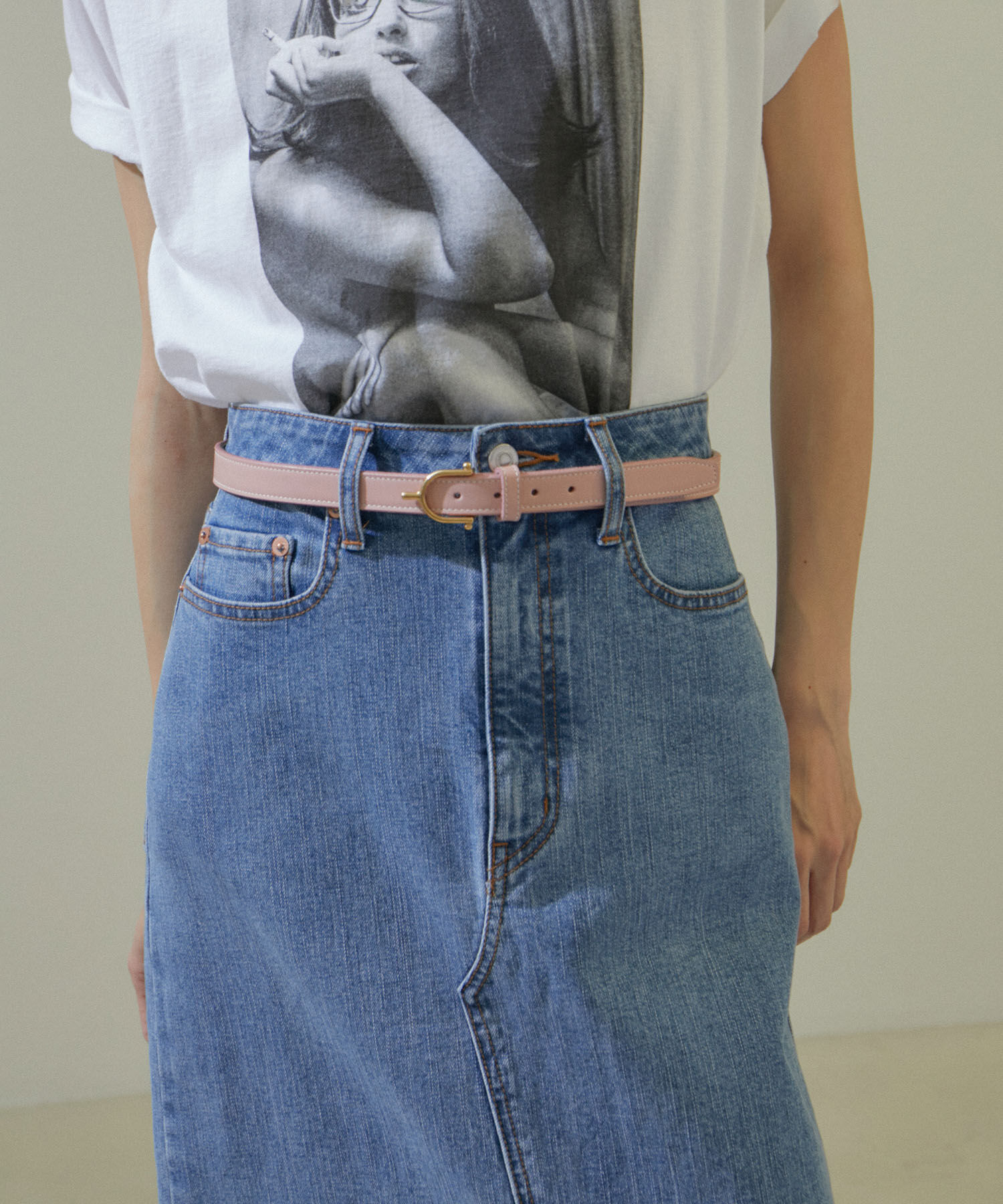 SALON adam et rope'「【TORY LEATHER（トリーレザー）】EQUESTRIAN INSPIRED BELT」|ベルト|ピンク系(65)