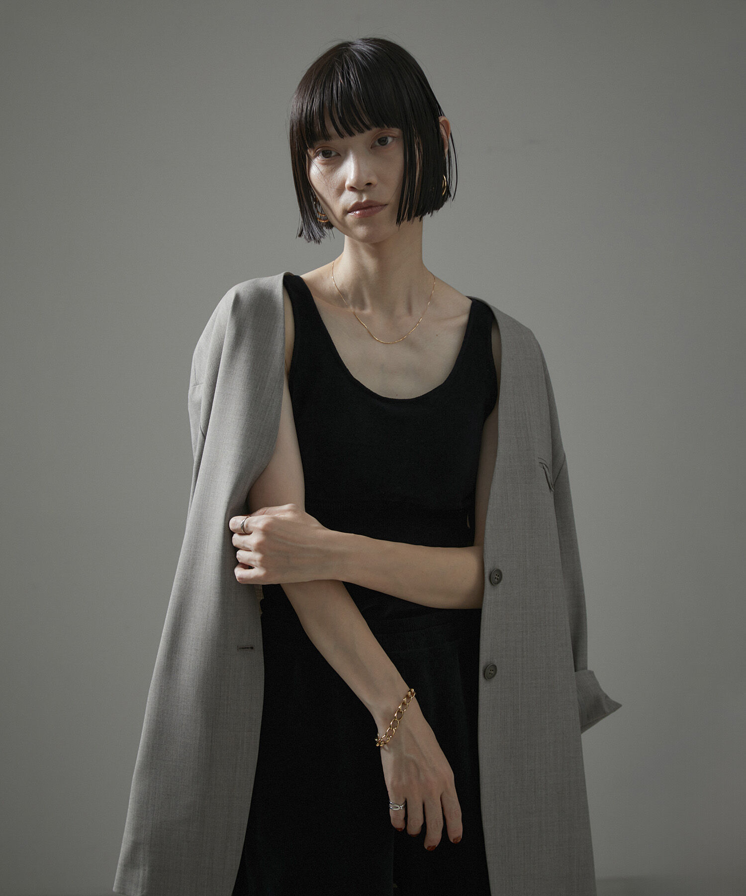 SALON adam et rope'「ブラパッド付タンクトップ-CreamyCotton /クリーミーコットン-」|タンクトップ|