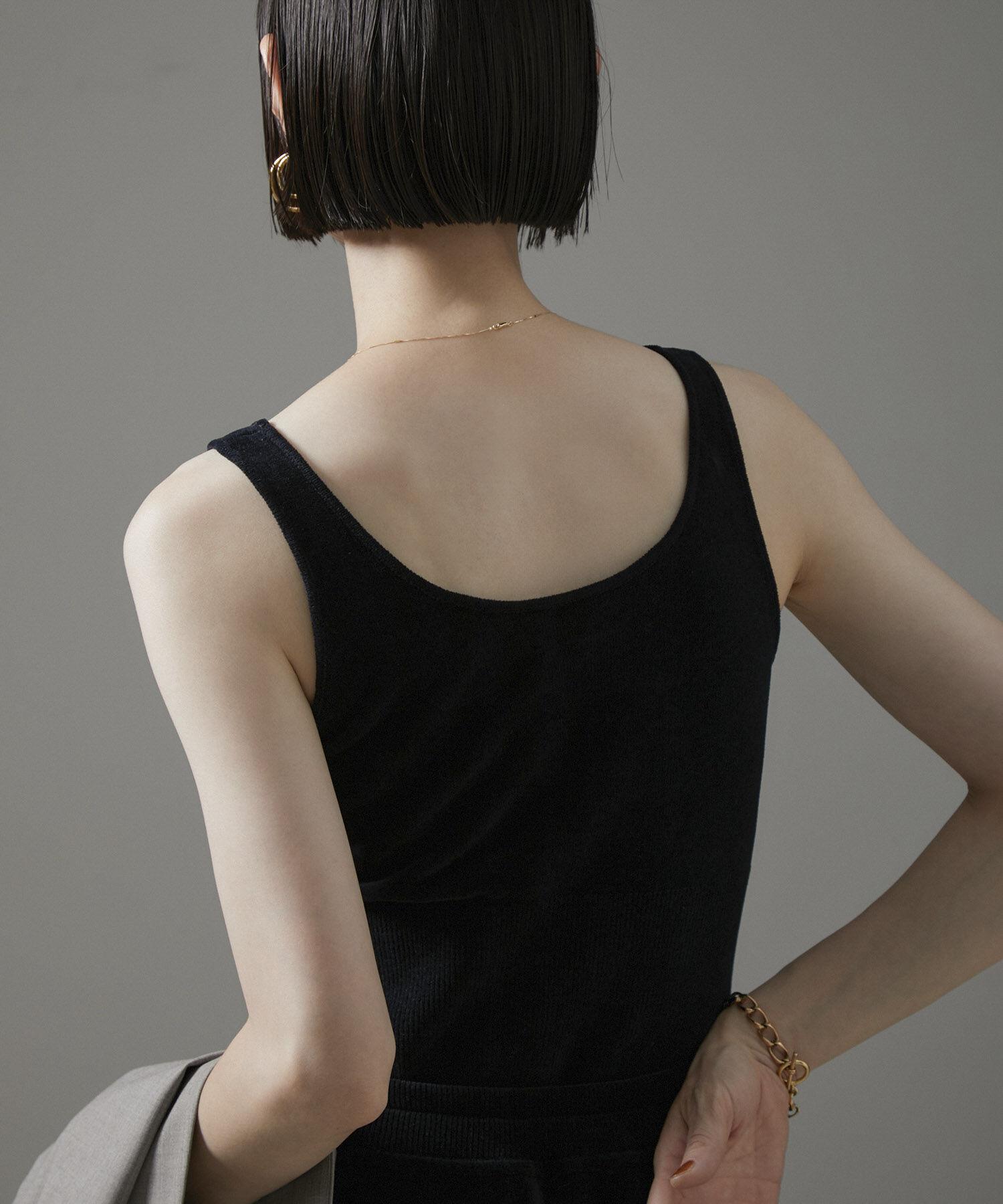 SALON adam et rope'「ブラパッド付タンクトップ-CreamyCotton /クリーミーコットン-」|タンクトップ|