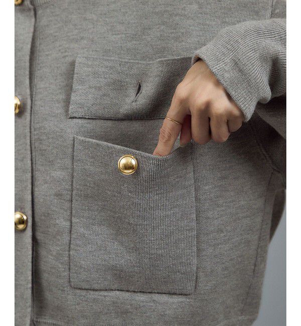 SALON adam et rope'「スウェットライクメタルボタンカーディガン 2 / 新色追加」|カーディガン|