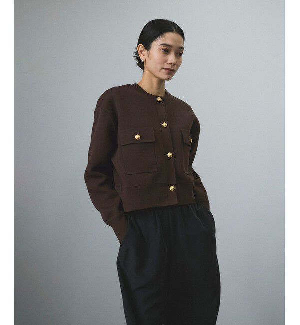 SALON adam et rope'「スウェットライクメタルボタンカーディガン 2 / 新色追加」|カーディガン|