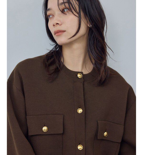 SALON adam et rope'「スウェットライクメタルボタンカーディガン 2 / 新色追加」|カーディガン|