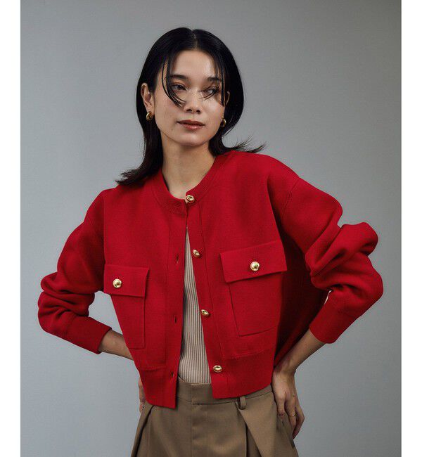 SALON adam et rope'「スウェットライクメタルボタンカーディガン 2 / 新色追加」|カーディガン|