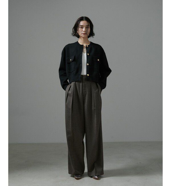 SALON adam et rope'「スウェットライクメタルボタンカーディガン 2 / 新色追加」|カーディガン|