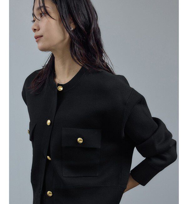 SALON adam et rope'「スウェットライクメタルボタンカーディガン 2 / 新色追加」|カーディガン|