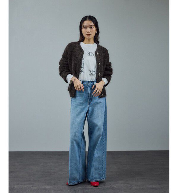 SALON adam et rope'「プードルニットクルーネックカーディガン」|カーディガン|