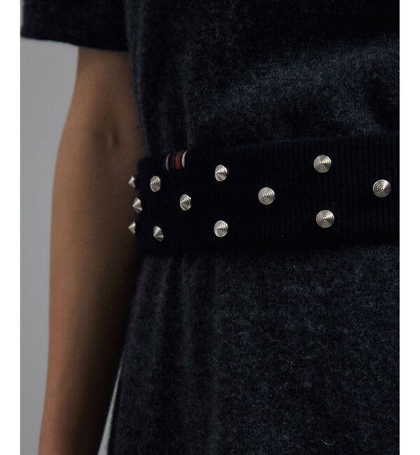 SALON adam et rope'「【extreme cashmere（エクストリーム・カシミア）】stud small」|ベルト|