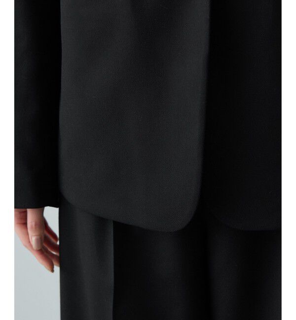 ROPE「トリアセツイル シングルテーラードジャケット(デニムライク)/セットアップ対応」|テーラードジャケット|