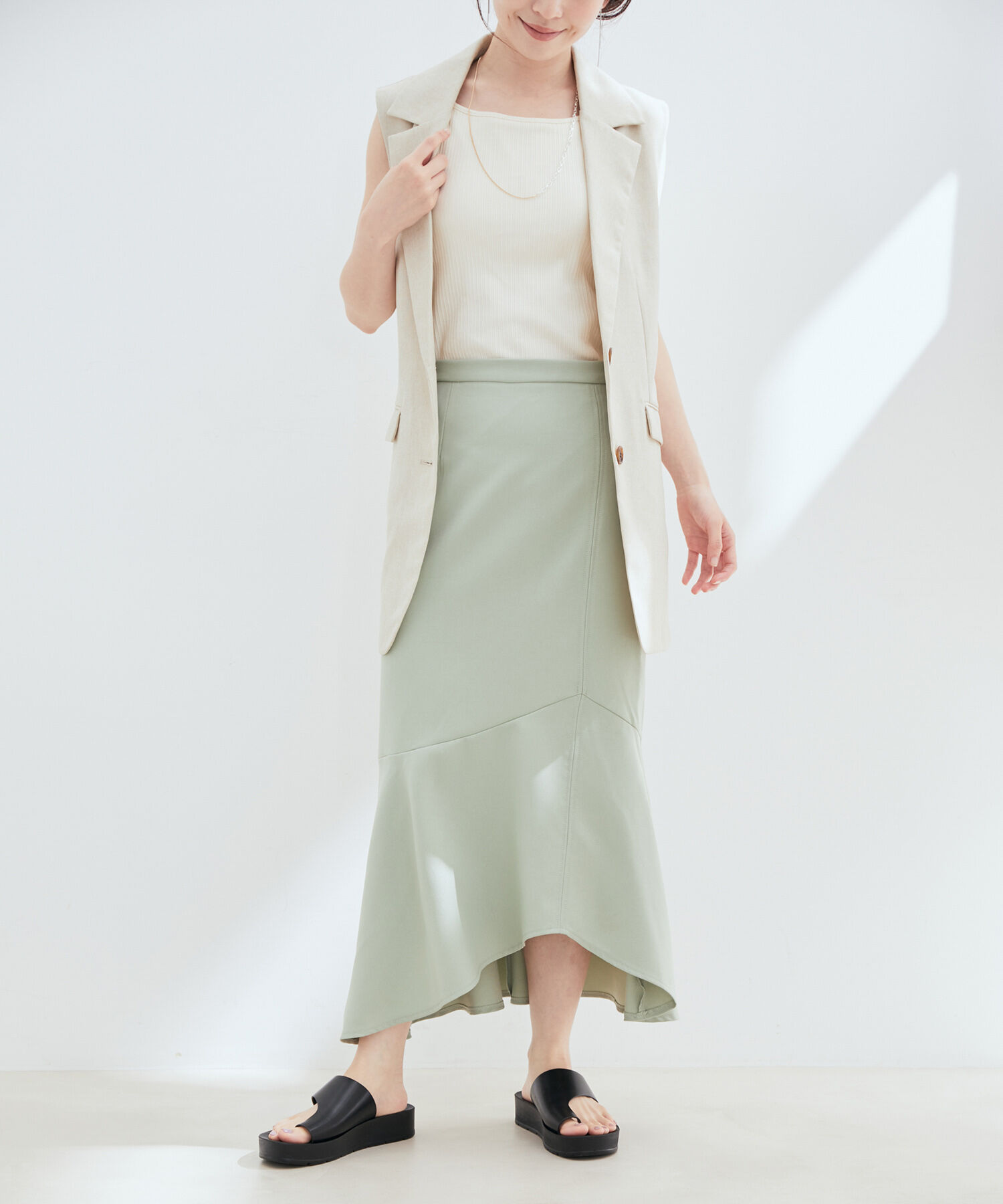 VIS「カルゼマーメイドスカート」|スカート|