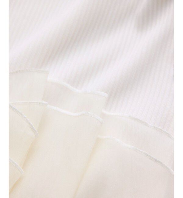 VIS「チェック＆無地ビスチェドッキング半袖プルオーバー/イージーケア」|Tシャツ・カットソー|