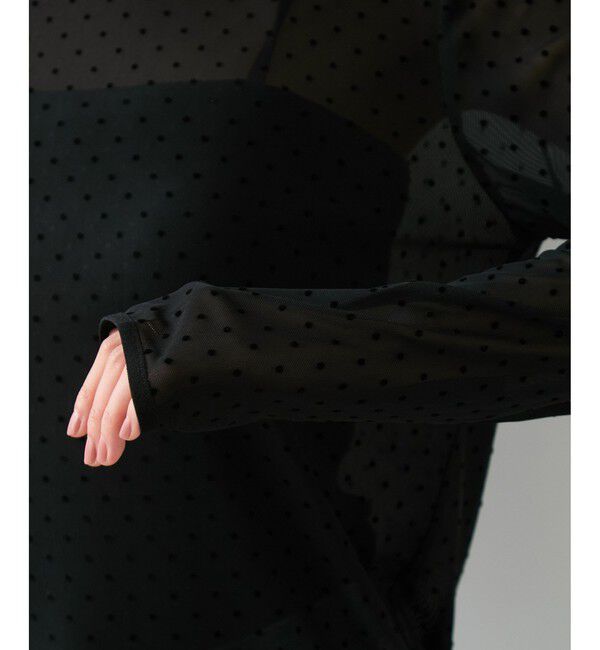 VIS「フロッキードットチュールプルオーバー」|Tシャツ・カットソー|