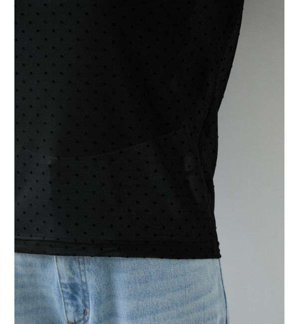 VIS「フロッキードットチュールプルオーバー」|Tシャツ・カットソー|
