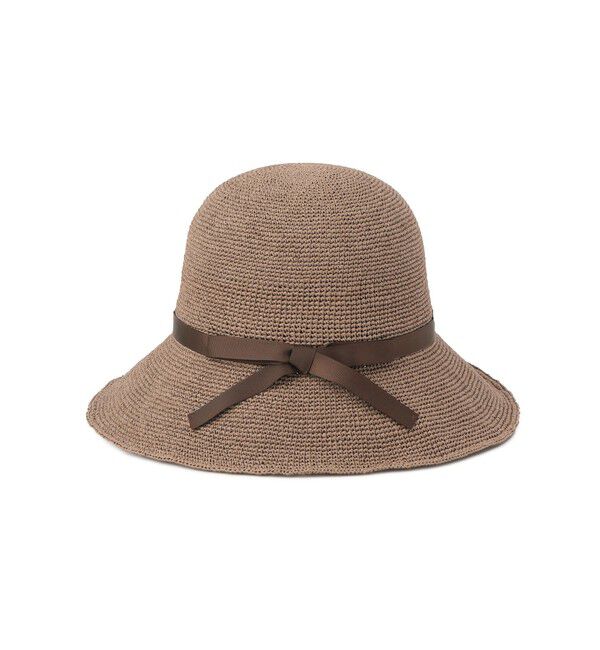 ROPE PICNIC PASSAGE「細編みスリムリボンハット」|ハット|