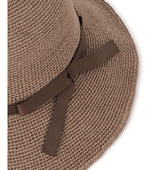 ROPE PICNIC PASSAGE「細編みスリムリボンハット」|ハット|