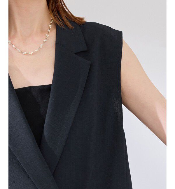 Rope&rsquo;Picnic「カナパ スリーブレスジレ/セットアップ対応・UV・抗菌防臭・接触冷感」|ベスト・ジレ|