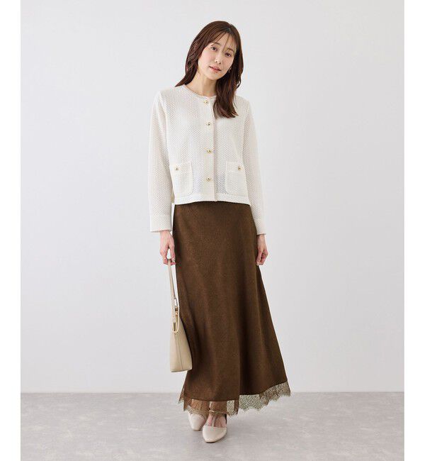Rope&rsquo;Picnic「裾レースロングスカート」|スカート|