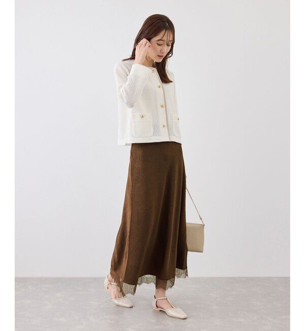Rope&rsquo;Picnic「裾レースロングスカート」|スカート|