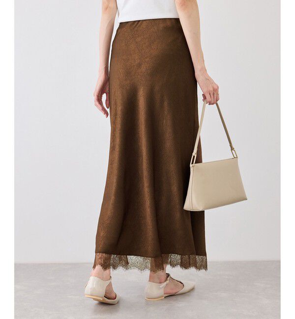 Rope&rsquo;Picnic「裾レースロングスカート」|スカート|