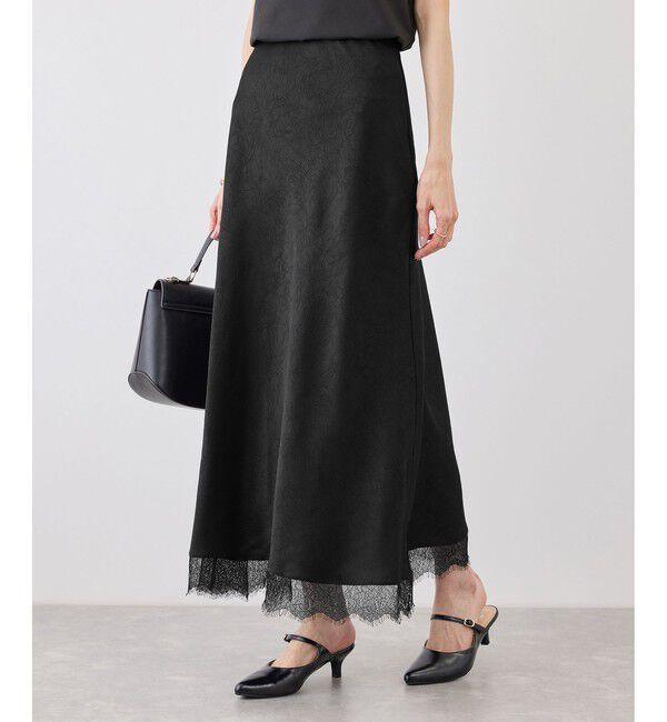 Rope&rsquo;Picnic「裾レースロングスカート」|スカート|
