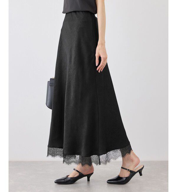Rope&rsquo;Picnic「裾レースロングスカート」|スカート|