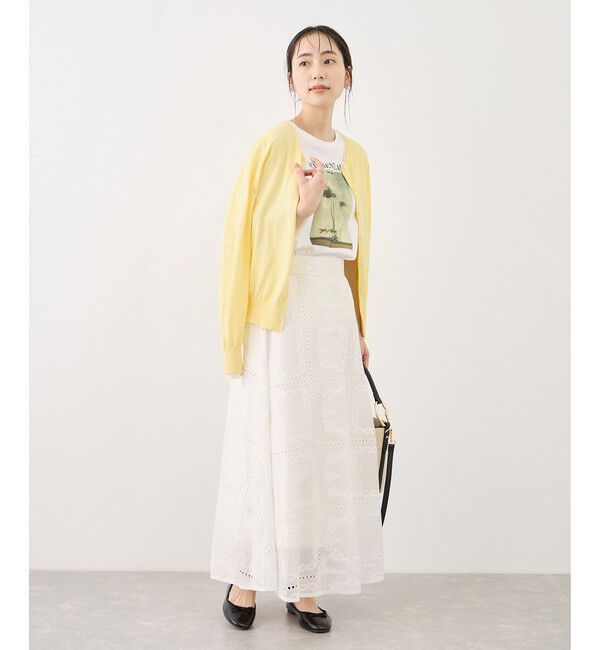 Rope&rsquo;Picnic「ソマルティレイヤード風ベーシックカーディガン/UVカット・吸水速乾・遮熱」|カーディガン|