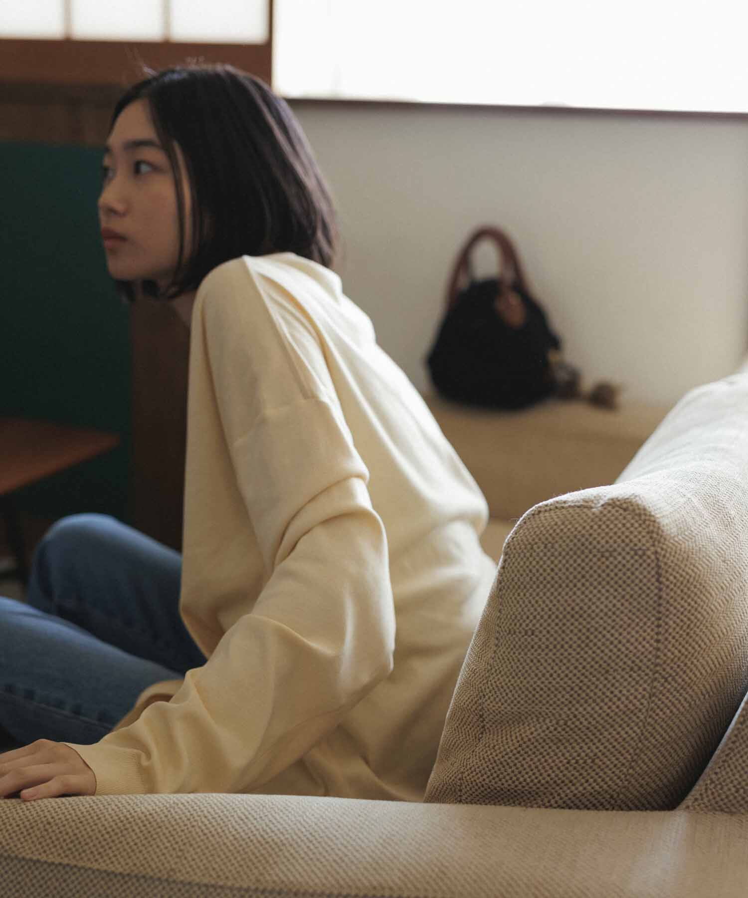 ADAM ET ROPE'「【2点セット】セーターマシーン カーディガン＆半袖T/アンサンブル」|カーディガン|