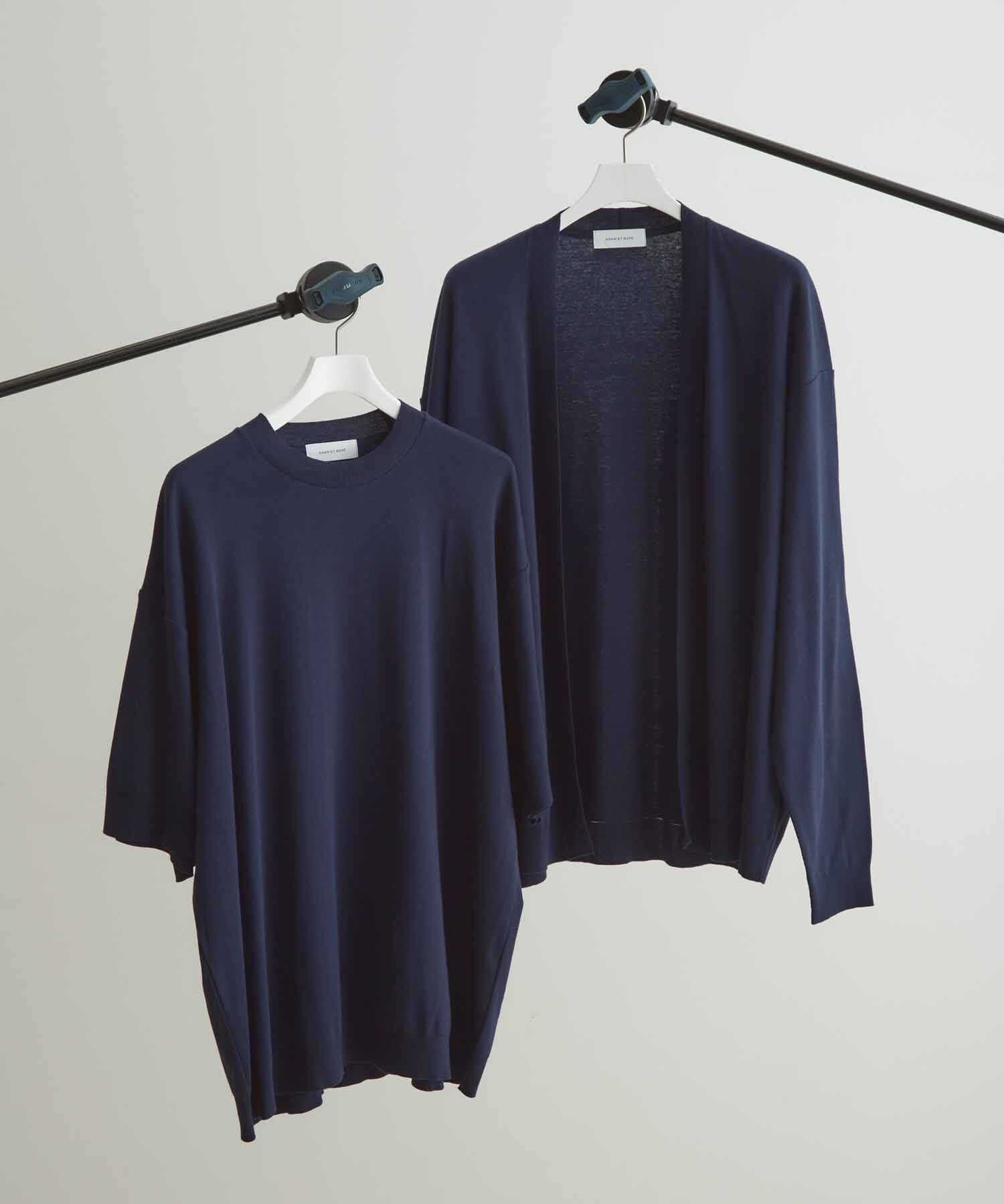 ADAM ET ROPE'「【2点セット】セーターマシーン カーディガン＆半袖T/アンサンブル」|カーディガン|