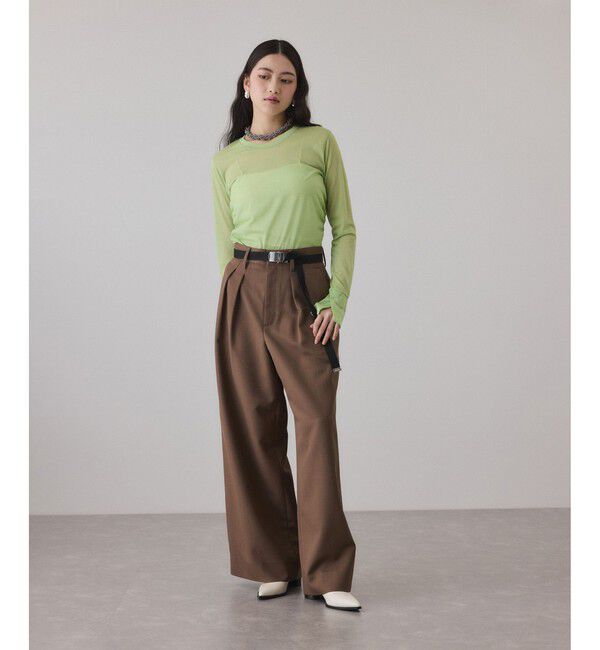 ADAM ET ROPE'「シアークルーネックトップス」|Tシャツ・カットソー|