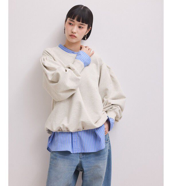 ADAM ET ROPE'「【WEB限定】ボリュームスリーブスウェット」|スウェット・ジャージ|