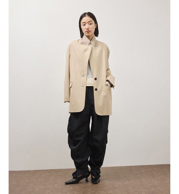 ADAM ET ROPE'「シルキーリラックスジャケット」|テーラードジャケット|