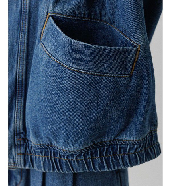 ADAM ET ROPE'「ブリーチデニム ボマージャケット / ADAM ET ROPE' JEANS -FILM-」|デニムジャケット|