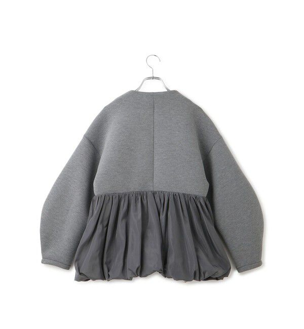 ADAM ET ROPE'「ダンボールタフタペプラムカットソーカーディガン」|カーディガン|