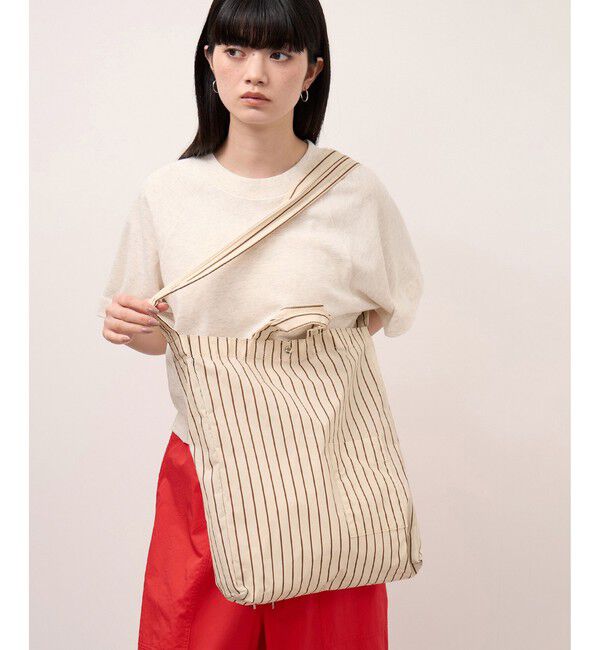 ADAM ET ROPE'「【WEB限定】・【定番】ギャザー2WAYミドルショルダーバッグ」|ショルダー・メッセンジャー|ブラウン系(22)