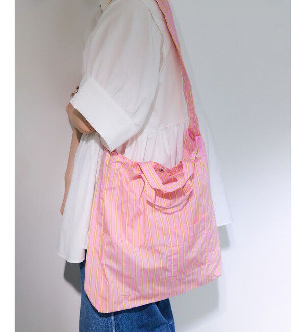 ADAM ET ROPE'「【WEB限定】・【定番】ギャザー2WAYミドルショルダーバッグ」|ショルダー・メッセンジャー|ピンク(63)