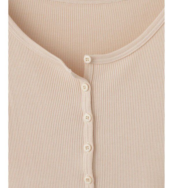ADAM ET ROPE'「ハーフスリーブリブTシャツ」|Tシャツ・カットソー|