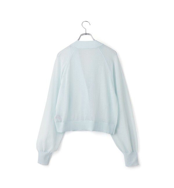 ADAM ET ROPE'「【WEB限定】・【サステナブル】リネンMIXシアーカーディガン」|カーディガン|