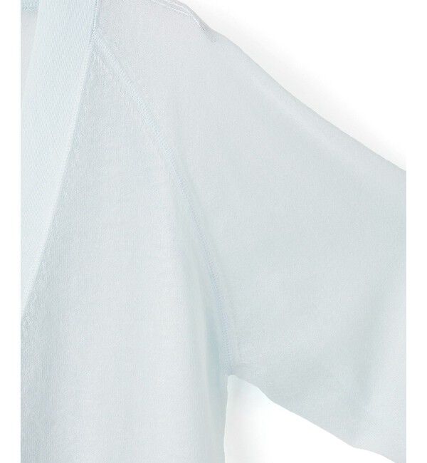 ADAM ET ROPE'「【WEB限定】・【サステナブル】リネンMIXシアーカーディガン」|カーディガン|