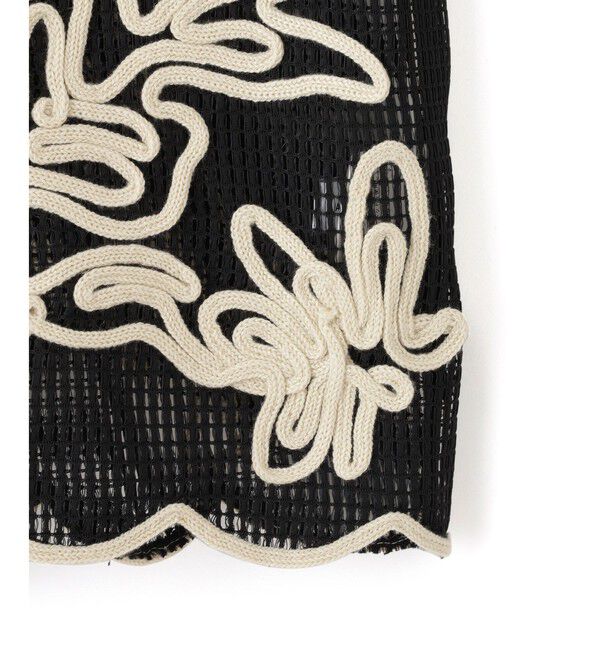 ADAM ET ROPE'「【WEB限定】メッシュエンブロイダリーカーディガン」|カーディガン|