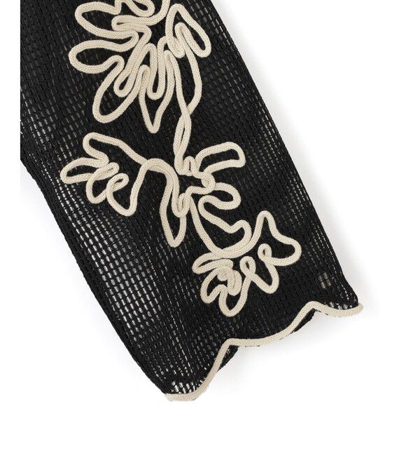 ADAM ET ROPE'「【WEB限定】メッシュエンブロイダリーカーディガン」|カーディガン|