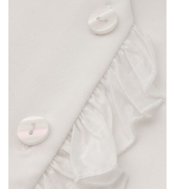 ADAM ET ROPE'「【WEB限定】・【定番】ラッフルコンビスリーブレストップス」|Tシャツ・カットソー|