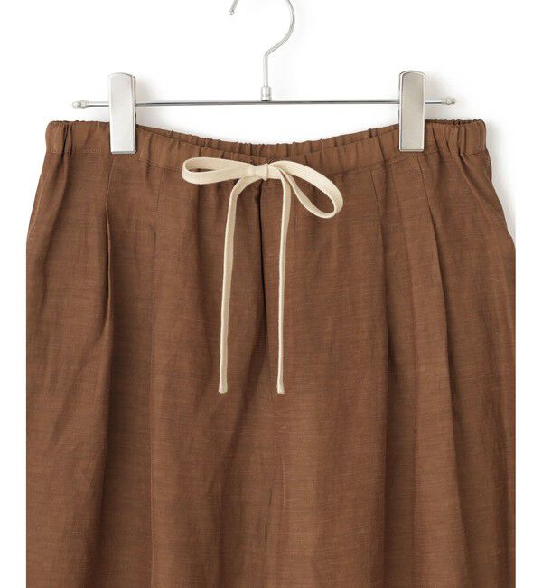 ADAM ET ROPE'「キュプラリネンMIXイージーパンツ」|チノ|