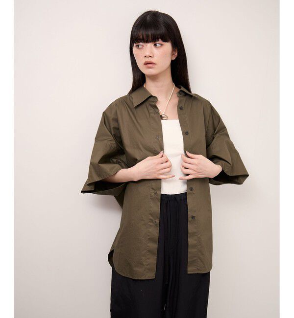 ADAM ET ROPE'「コットンドルマンシャツ」|シャツ・ブラウス|