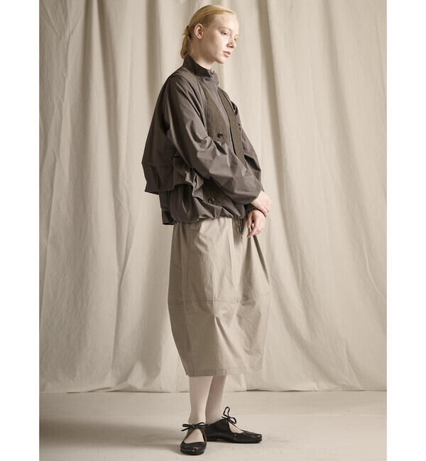  「HAVERSACK | コットンシルク コクーンスカート WOMEN」|スカート|