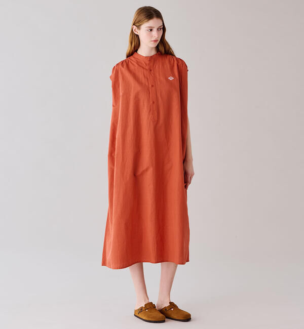 DANTON「DANTON | コットンリネン スリーブレスシャツワンピース WOMEN」|ワンピース|