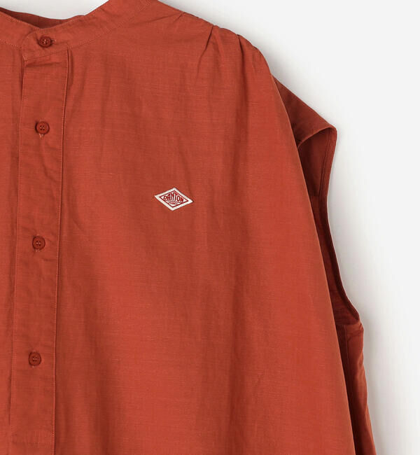 DANTON「DANTON | コットンリネン スリーブレスシャツワンピース WOMEN」|ワンピース|