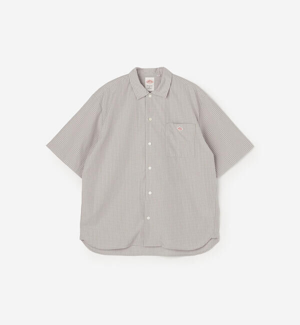 DANTON「DANTON | コットンポプリン 半袖ワークシャツ PLAID MEN」|シャツ・ブラウス|